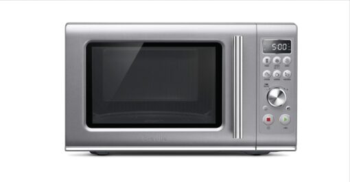 Breville BMO650SIL the Compact Wave Soft Close Countertop Microwave Oven, Silver & Tovolo - 81-31531 Vented Collapsible Microwave Splatter Proof Food Plate Cover, 10.5" Round, 10.5 inch, Charcoal - Image 7