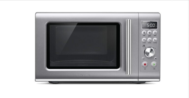 Breville BMO650SIL the Compact Wave Soft Close Countertop Microwave Oven, Silver & Tovolo - 81-31531 Vented Collapsible Microwave Splatter Proof Food Plate Cover, 10.5" Round, 10.5 inch, Charcoal - Image 7