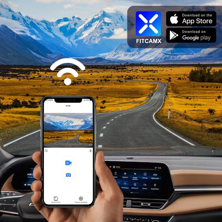 Fitcamx Front 2K+Rear 1080P Dash Cam Adapts for Chevy Equinox & Equinox EV 2024 2025 LS LT ACTIV RS Premier (HD2-D2000), OEM Style, Dual Loop Recording, WiFi & APP, G-Sensor, Easy to Set, 64GB Card - Image 3
