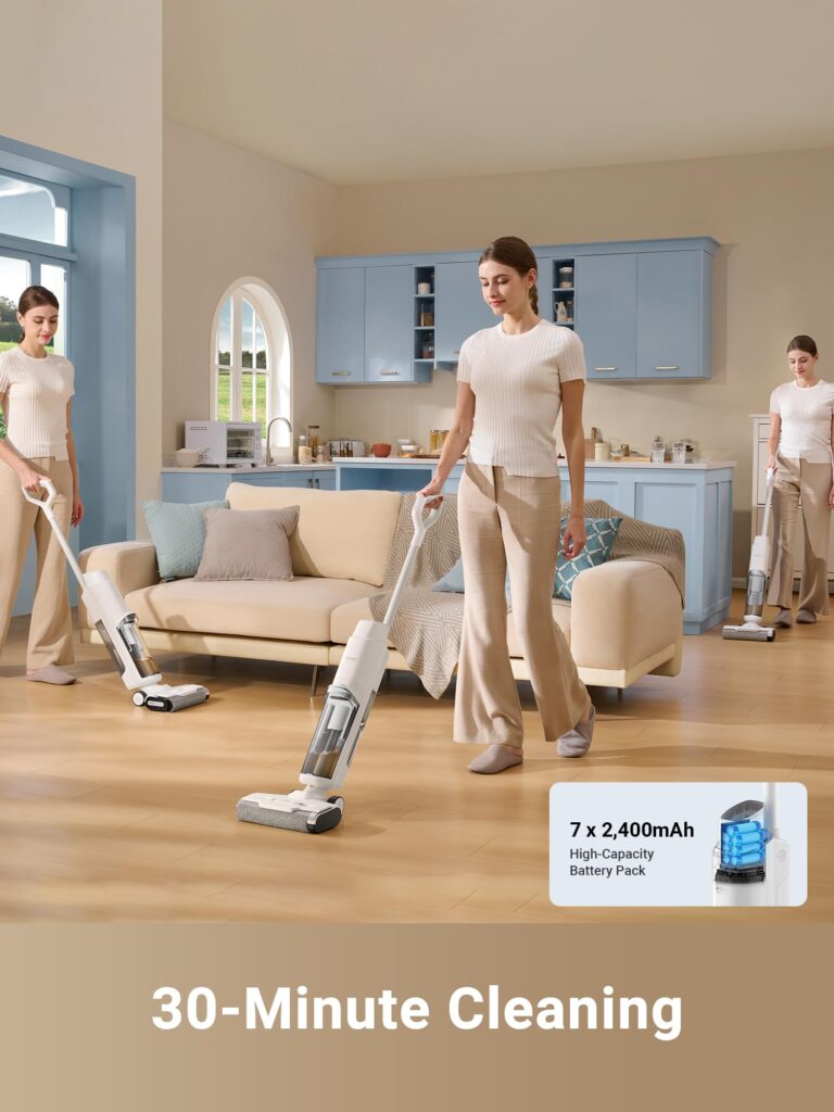 DREAME K10 Wet Dry Vacuum Cleaner, Cordless Vacuum Mop with Self-Washing, 8.38lbs Lightweight Floor Washer, 30min Runtime, Edge Cleaning Great for Hardfloor, Specially Designed Twin Scraper - Image 3