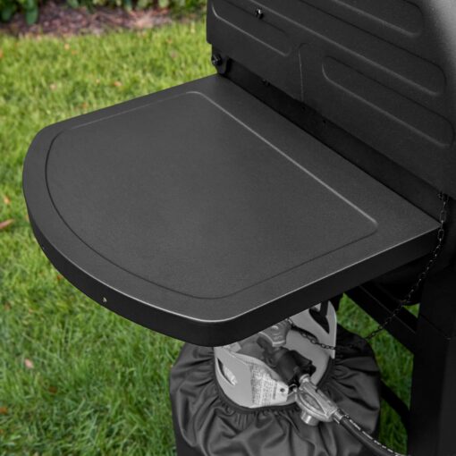Char-Griller® Dual-Function 2-Burner 24,000 BTU Propane Gas and Charcoal Combination Grill and Smoker with 870 Cooking Square Inches in Black, Model E5030 - Image 2