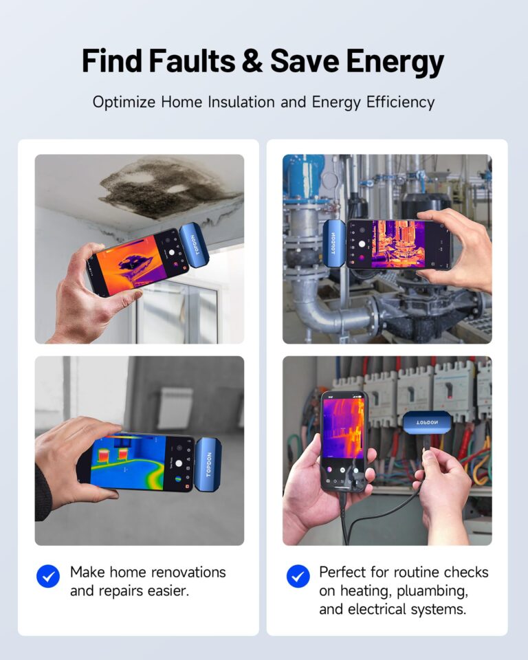 TOPDON TC001 Thermal Camera for Android, Super IR 512x384 High Resolution, Thermal Imaging Camera, Thermal Imager - Optimized Temperature Accuracy, Works for Smartphones and Tablets & PC(not for iOS) - Image 6