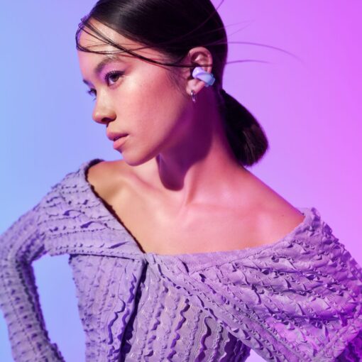 Bose Ultra Open Bluetooth Earbuds, True Wireless Earbuds with OpenAudio for Awareness, Clip On Design for Comfort, Immersive Audio, Up to 48 Hrs of Playtime, Chilled Lilac - Limited Edition Color - Image 5
