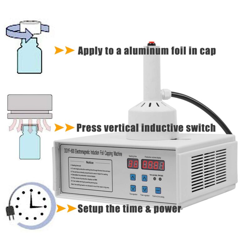 Portable Handheld Induction Sealer 20mm-130mm 110V Induction Sealing Machine White Bottle Cap Sealing Machine - Image 5