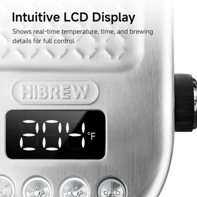 HIBREW H10B Programmable Espresso Machine, Brushed Stainless Steel, Adjustable Temperature and Cup Volume, Steam Wand for Milk Frother - Image 5