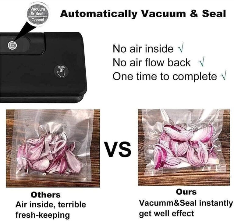 RMENST Vacuum Sealer Machine, Food Vacuum Sealer for Food Storage Vacuum Sealers with Food Bags Led Indicator Lights, Dry & Moist Food Modes - Image 2
