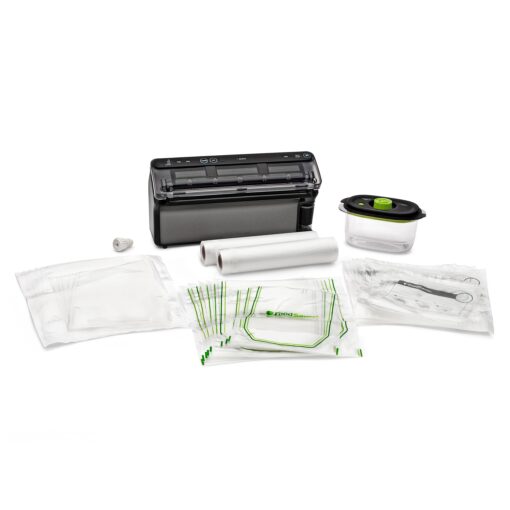 FoodSaver® Elite All-in-One Liquid+™ Vacuum Sealer with Bags, Rolls, and Accessories, Dark Stainless Steel