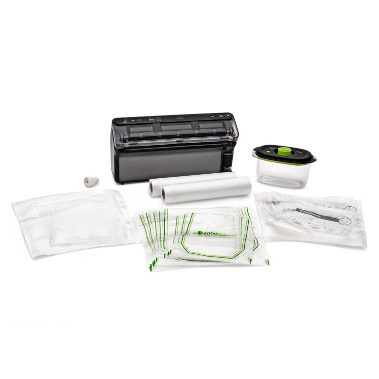 FoodSaver® Elite All-in-One Liquid+™ Vacuum Sealer with Bags, Rolls, and Accessories, Dark Stainless Steel