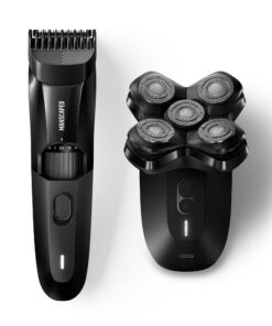 MANSCAPED® The Beard & Dome Bundle Includes: The Beard Hedger® Premium Trimmer, Adjustable Blade Length & The Dome Shaver™ PRO Head Shaver for Bald Men with SkinSafe® & FlexAdjust Technology