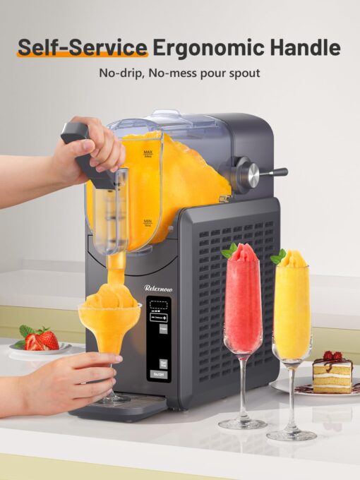 RELEXNOW Slushie Machine Frozen Drink Maker for Home with Self-Cleaning,No Ice Needed,DIY Slushy Maker for Slushie,Frappe,Milk Shake,Cocktail, Wine - Image 6