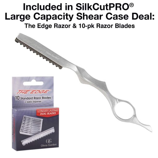 Olivia Garden SilkCutPro Professional Hairdressing Shear Large Capacity Shear Case Deal Contains Professional Hairdressing 5.75" Shear and Thinner Intro Case Contains: SKP-575LH, SKP-T635LH - Image 3