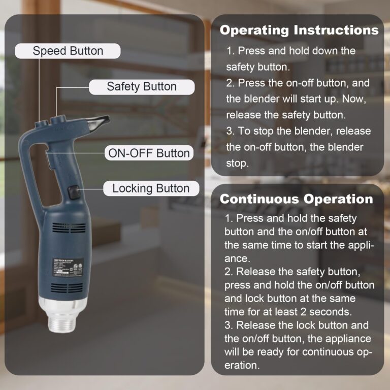 VONCI 750W Commercial Immersion Blender, Extra Heavy Duty Hand Blender with Variable Speed 8000-19000RPM, Handheld Stick Mixer with 20" SUS 304 Shaft, Commercial Emulsifier for Restaurant Kitchen. - Image 2