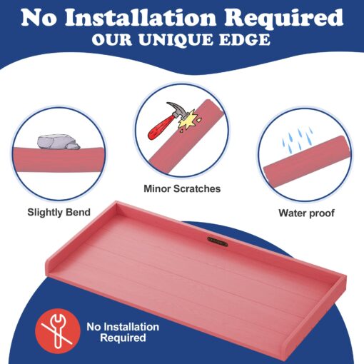 ClimbHope Washer Dryer Countertop HDPE No Installation - Washer and Dryer Topper Covers for The Top Laundry Room Organization and Storage Waterproof - Image 5