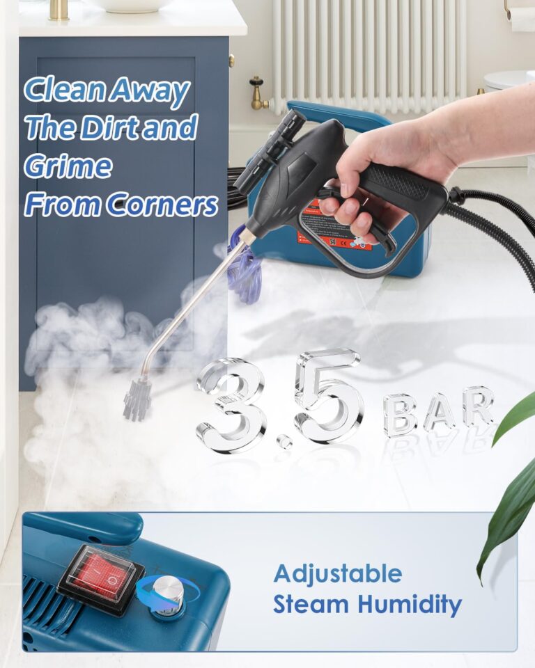 Hapyvergo High Pressure Steam Cleaner - 1700W Handheld Steamer for Cleaning Grout Tile, Hand Held Portable Steam Pressure Washer for Car Auto 110V - Image 5