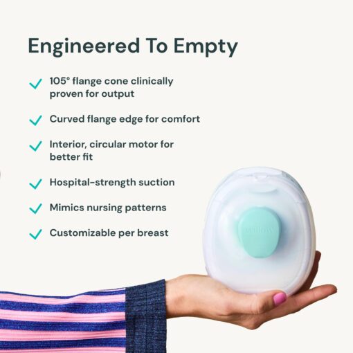 Willow Go - Hands Free Breast Pump - Wearable Breastfeeding Pump - Portable, Electric, Cordless, 9 Levels of Hospital Grade Suction Strength, App Compatible & Fits Fully in Bra - Postpartum Essentials - Image 9