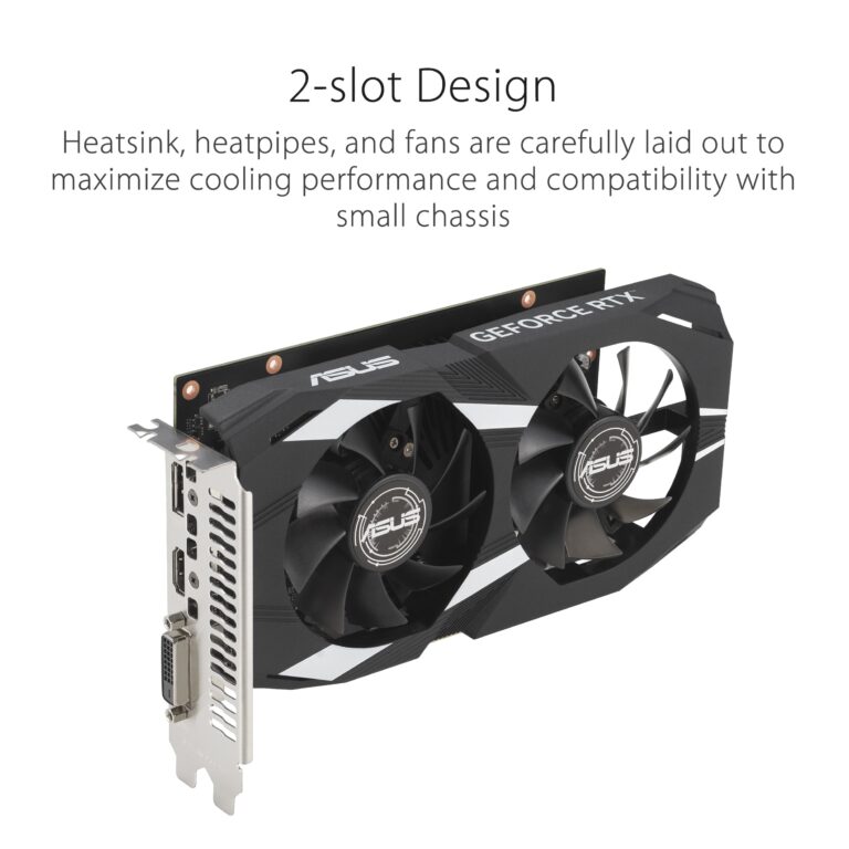 ASUS Dual NVIDIA GeForce RTX 3050 6GB Gaming Graphics Card - PCIe 4.0, 6GB GDDR6 Memory, HDMI 2.1, DisplayPort 1.4a, Native DVI-D, 2-Slot Design, Steel Bracket, IP5X Rating, GPU Tweak III - Image 6
