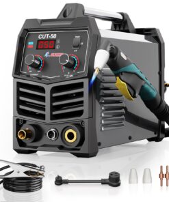 GZ GUOZHI Plasma Cutter, 50 Amp Air Inverter Plasma Cutter, 110V/220V Dual Voltage Digital Display IGBT Inverter Plasma Cutting Machine with 2T/4T/TEST Function