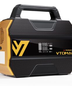 VTOMAN FlashSpeed 300 Portable Power Station 70000mAh, Only 7.4lbs with 7 Outlets, LiFePO4 Generator with Up to 600W AC Outlet, 12V/24V DC Input Adapt RV/Van, PD 100W Type-C for Power Outage, Camping
