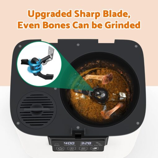 Cobuy 4L Electric Composter for Kitchen, Smart Indoor Countertop Compost Bin with Timer, Upgraded Grinding Blades, 2 Carbon Filter, Auto-Cleaning, Odorless, Turn Food Waste into Natural Fertilizer - Image 2