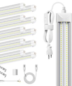 ELEKICO 8' Led Shop Lights,Super Bright 19500LM 100W 5000K 8FT Led Shop Light for Garage,Linkable 8FT Led Garage Ceiling Lights for Garage Ceiling Shop Workshop Warehouse