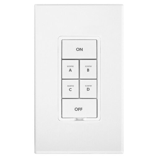 Insteon Smart On/Off 6-Button Keypad, KeypadLinc In-Wall Controller, 2487S (White) - Insteon Hub required for voice control with Alexa & Google Assistant