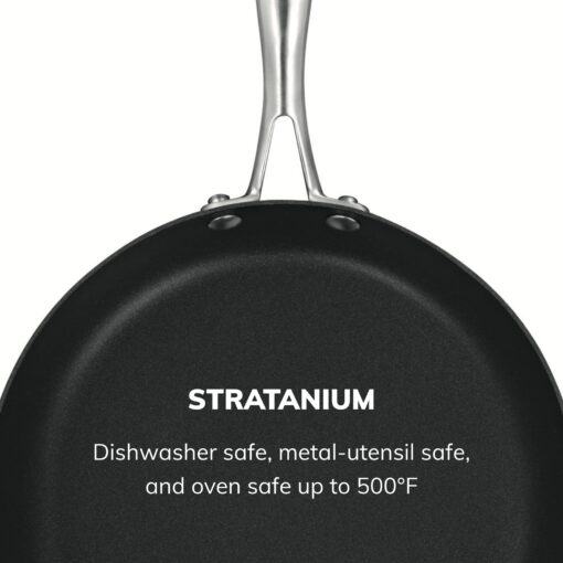 Scanpan Professional Fry Pan Set - Includes 9.5” & 11” Fry Pans - Easy-to-Use Nonstick Cookware - Dishwasher, Metal Utensil & Oven Safe - Made in Denmark - Image 2