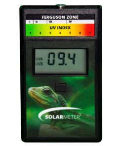 Solarmeter Model 6.5R Reptile UV Index Meter, Handheld Digital Radiometer for Measuring Ultraviolet Light, Measures 280-400 nm with Range from 0-199.9 UV Index, Made in USA, ABS Polymer, Black