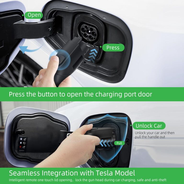 INFGO Level 2 EV Charger, 40 Amp, Portable EV Charger for Home, J1772, 25ft Cable, 240V, Charging Stations with LED Display and Breath Ring Indicator, NEMA14-50 Plug - Image 3