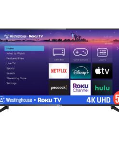 Westinghouse Roku TV - 50 Inch Smart Television, 4K UHD LED with Wi-Fi Connectivity and Mobile App, Flat Screen Compatible with Apple Home Kit, Alexa and Google Assistant