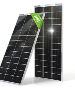 ECO-WORTHY 400W Bifacial Solar Panel 2pcs 195 Watt 12 Volt Monocrystalline Solar Panel Module Off Grid PV Power for Home, Camping, Boat, Shed Farm, RV
