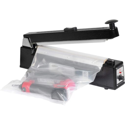 Aviditi 12" Impulse Manual Heat Sealing Bag Machine with Cutter for Closing Plastic Poly Bags and Tubing (1 Machine) - Image 2