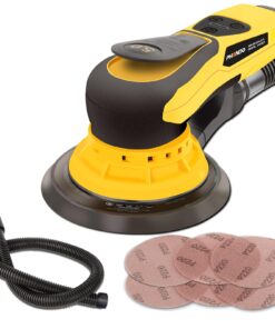 PHENDO Electric Random Orbital Sander Brushless 350W 3A Multi-function Variable Speed Corded Orbital Sanders Machine For Woodworking, Car, Drywall Sanding, Polishing…