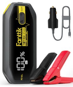 FANTTIK T8 MAX 4000 Amp Jump Starter, 24000mAh Car Battery Pack for Up to 10.0L Gasoline and 8.0L Diesel Engines with LED Display,100W Fast Charging, 12V Extreme Safe Lithium Portable