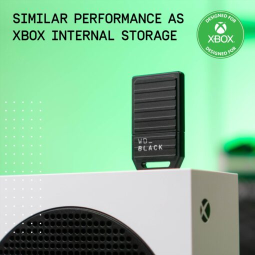WD_Black 2TB C50 Storage Expansion Card, Officially Licensed for Xbox – Quick Resume, Plug & Play, NVMe SSD Expansion for Xbox Series X|S Gaming Consoles - WDBMPH0020BNC-WCSN - Image 6
