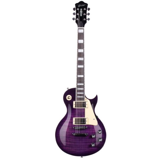 GROTE Guitar Solid Body Electric Guitar with Gigbag LPYS-006 (Purple) - Image 8