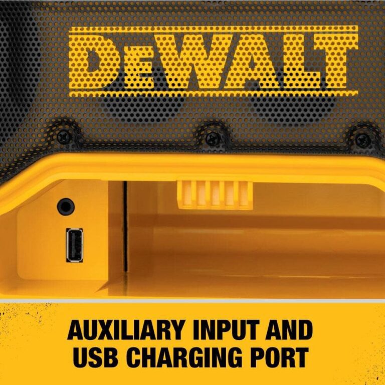 DEWALT 20V MAX Bluetooth Radio, 100 ft Range, Portable for Jobsites (DCR025) - Image 6