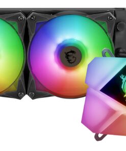 MSI MAG CoreLiquid C240 - AIO ARGB CPU Liquid Cooler - 240mm Radiator - LGA 1700 Ready - Dual 120mm ARGB PWM Fans for Desktop