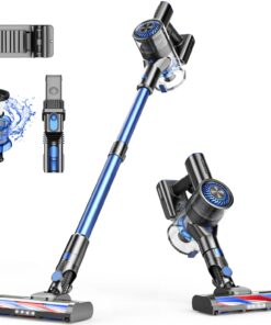 MBTTODF Cordless Vacuum Cleaner, 80000 RPM High-Speed Brushless Motor Powerful Vacuum Cleaners for Home, Up to 40 Mins Runtime, Stick Vacuum with 4* LED & Rechargeable 2600 mAh Battery