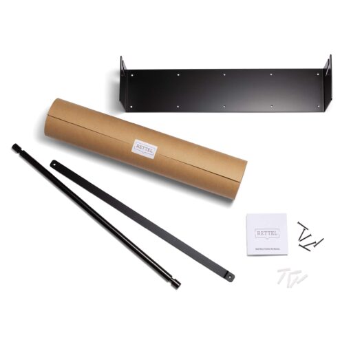 Rettel Roller Kraft Paper Roll Display, Wall Decor, Kitchen Decor, House Decor, Art Wall Mount - (1) Kraft Paper Roll Included (24 Inch, Black) - Image 5