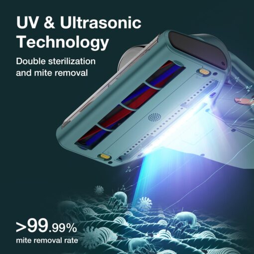 Jimmy Mattress Vacuum Cleaner, Bed Vacuum Cleaner with UV-C & Ultrasonic & 5s Quick Heating, 16Kpa Suction 480W Handheld Vacuums for Dust & Pet Hair with HEPA(BX7 Pro, Corded) - Image 7
