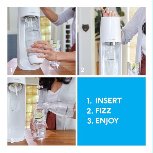 SodaStream 1101223010 Fizzi Sparkling Water Maker, White - Image 4