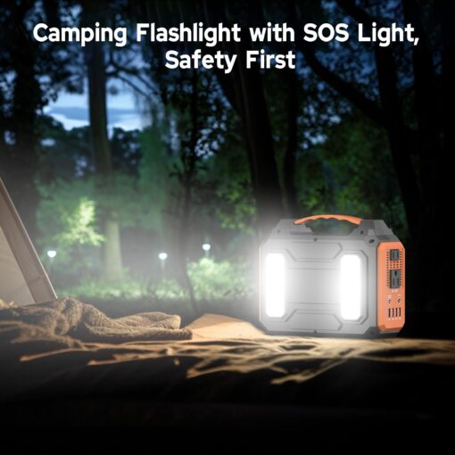 Portable Power Station 300W Solar Generator 280Wh (without Solar Panel), 110V Portable Power Bank with AC Outlet Pure Sine Wave, DC, USB QC3.0, External Lithium Battery Pack for Camping RV Outdoor Use - Image 2