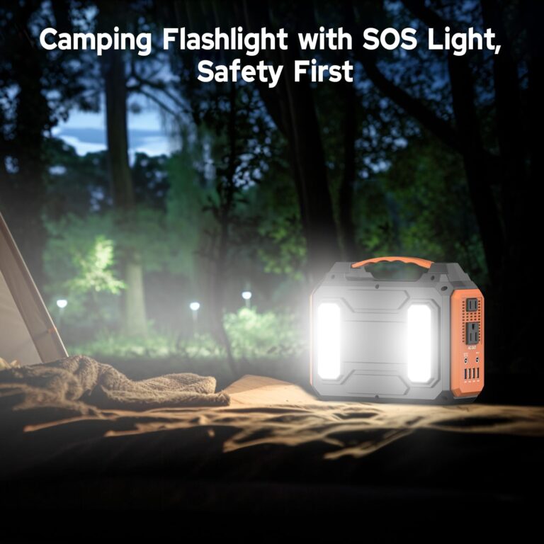 Portable Power Station 300W Solar Generator 280Wh (without Solar Panel), 110V Portable Power Bank with AC Outlet Pure Sine Wave, DC, USB QC3.0, External Lithium Battery Pack for Camping RV Outdoor Use - Image 2