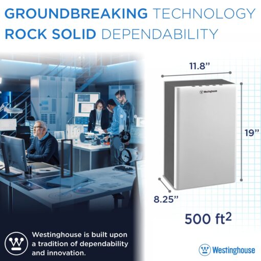 Westinghouse Air Purifier 1702 - True HEPA for 400-500 sq ft - NCCO Technology - Kills Viruses, Bacteria, Removes Allergens, Pet Dander, Smoke, Odors - Image 5
