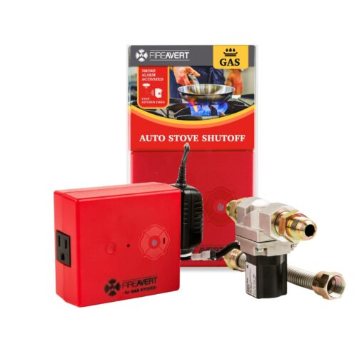 FireAvert-Gas Stove Auto Shut-Off Device (1/2" Pipe Line), Oven Monitoring Solution for Senior Citizen and Elderly Parents, As Seen on Shark Tank