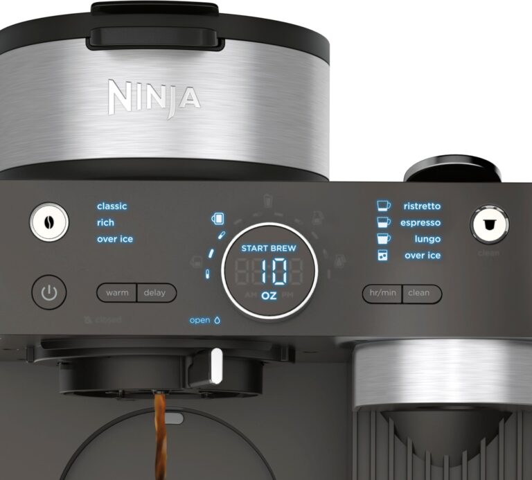 Ninja CFN602 Espresso & Coffee Barista System with Ristretto Function, Single-Serve Coffee, Compatible with Nespresso Capsule, 12-Cup Carafe, Built-in Frother, Cappuccino & Latte Maker (Renewed) - Image 9