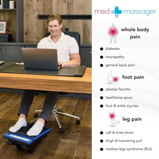 MedMassager Foot Massager Classic | Deep Tissue Massage Therapy, at-Home Massager, Dual Speed, Portable & Compact, Fast Relief from Neuropathy, Improves Blood Circulation - Image 7