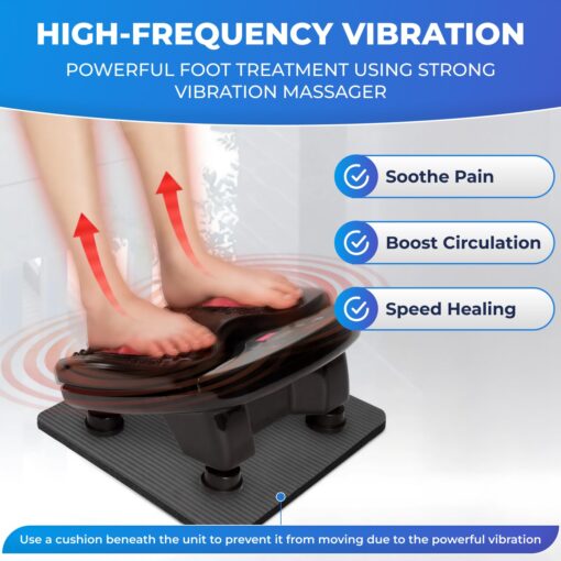 Daiwa Felicity Foot Vibe Pro Massager with Heat - Electric Foot Massagers for Plantar Fasciitis, Circulation, & Neuropathy - Multi Function Shiatsu Calf, Thigh & Leg Massage, FSA/HSA Eligible - Image 5