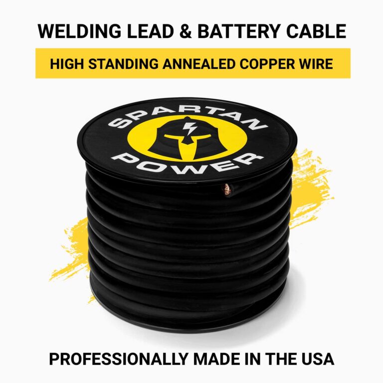 Spartan Power Welding Lead & Car Battery Cable Copper Wire - DIY Bulk Car Battery Cable, Pro American Made Automotive Grade Battery Cable - 600 Volt, 2/0 AWG, 40 Foot, Black - Image 7