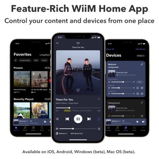 WiiM Pro Plus AirPlay 2 Receiver, Google Cast Audio, Multiroom Streamer with Premium AKM DAC, Voice Remote, Works with Alexa/Siri/Google, Stream Hi-Res Audio from Spotify, Amazon Music, Tidal and More - Image 7